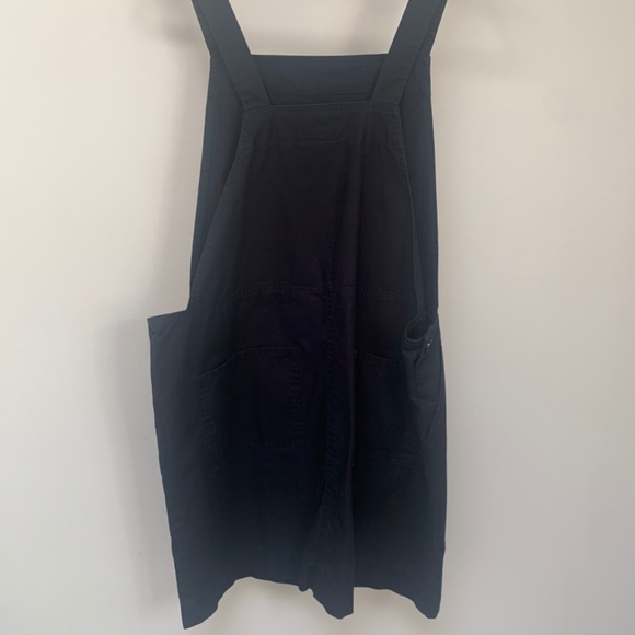 Frank + Oak Pocket Pinafore Dress in True Black (Size M, Overall Dress) - Picture 6 of 7